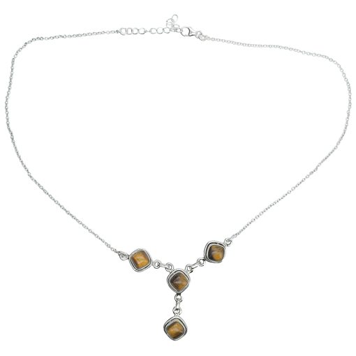 Tiger's Eye Sterling Silver Necklace - Image 4