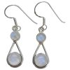 Moonstone Sterling Silver Dangle Earrings