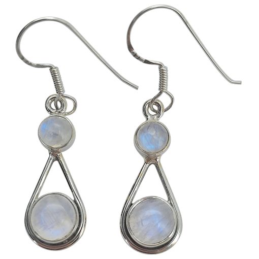 Moonstone Sterling Silver Dangle Earrings