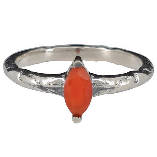 Red Onyx Sterling Silver Ring