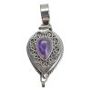 Amethyst Locket / Poison Box Pendant