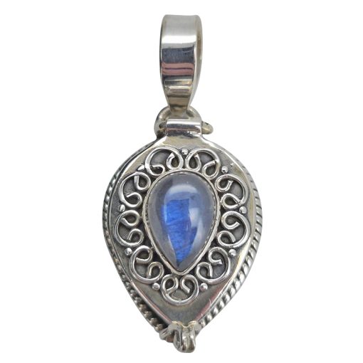 Labradorite Locket / Poison Box Pendant