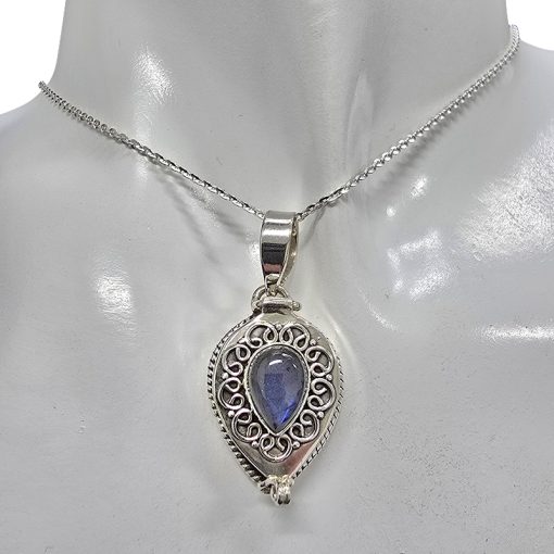 Labradorite Locket / Poison Box Pendant - Image 2
