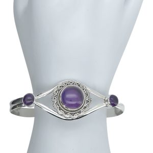 Alternative view of Amethyst Sterling Silver Cuff Bracelet