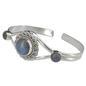 Labradorite Sterling Silver Cuff Bracelet