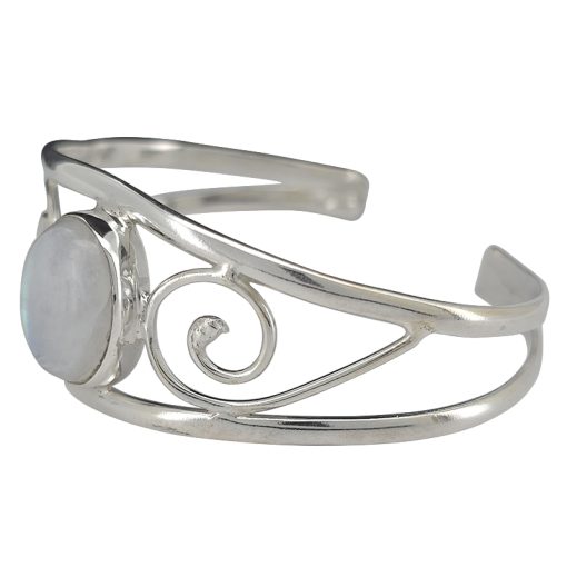 Moonstone Sterling Silver Cuff Bracelet - Image 3
