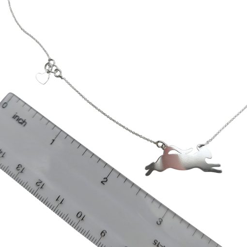 Sterling Silver Cat Necklace