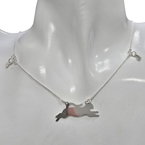 Sterling Silver Cat Necklace