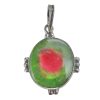 Watermelon Tourmaline Sterling Silver Pendant