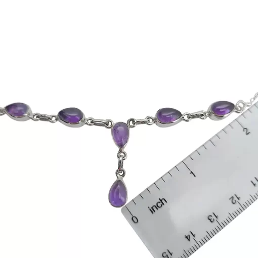 Amethyst Sterling Silver Necklace - Image 3