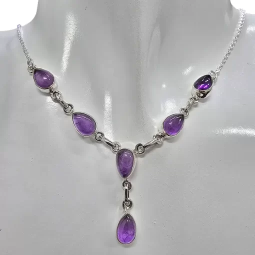 Amethyst Sterling Silver Necklace - Image 2