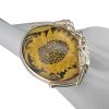 Sunflower Amber Cameo Adjustable Ring