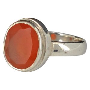 Red Onyx Sterling Silver Ring