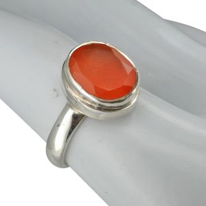 Alternative view of Red Onyx Sterling Silver Ring