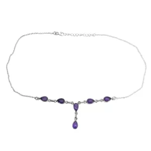 Amethyst Sterling Silver Necklace