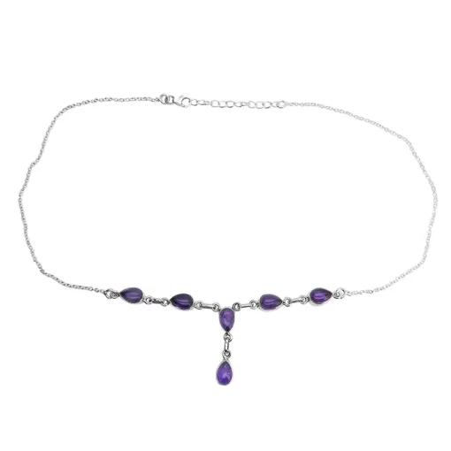 Amethyst Sterling Silver Necklace