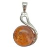 Cognac Amber Minimalist Pendant