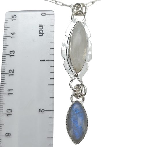 Moonstone/Labradorite Sterling Silver Necklace - Image 3