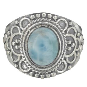 Larimar Sterling Silver Ring