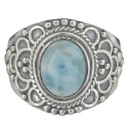 Larimar Sterling Silver Ring