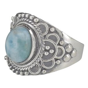 Larimar Sterling Silver Ring