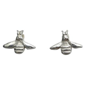 Sterling Silver Bee Stud Earrings