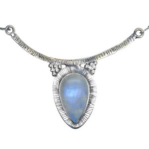 Moonstone Sterling Silver Handmade Necklace