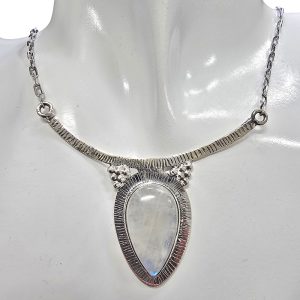 Alternative view of Moonstone Sterling Silver Handmade Necklace