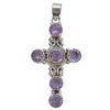 Amethyst Sterling Silver Cross Pendant