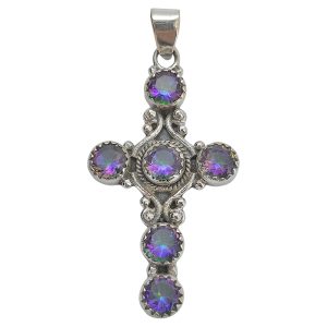 Mystic Sterling Silver Cross Pendant