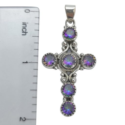 Mystic Sterling Silver Cross Pendant