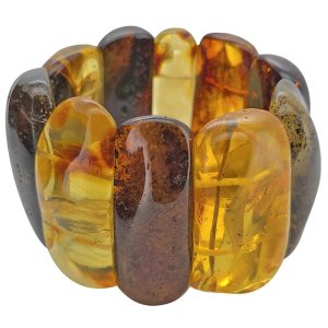 Natural Amber Stretch Bracelet