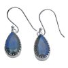 Faceted Amethyst Sterling Silver Earrings On Hooks