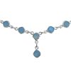Faceted Blue Chalcedony Sterling Silver Necklace