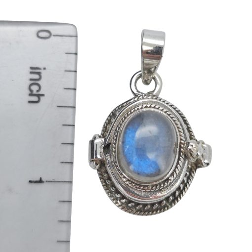 Labradorite Sterling Silver Locket Pendant - Image 3