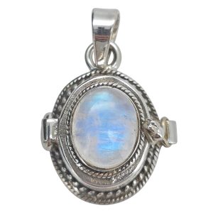 Moonstone Sterling Silver Locket Pendant