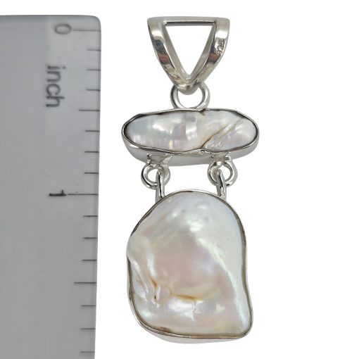 Pearl Sterling Silver Handmade Pendant - Image 3