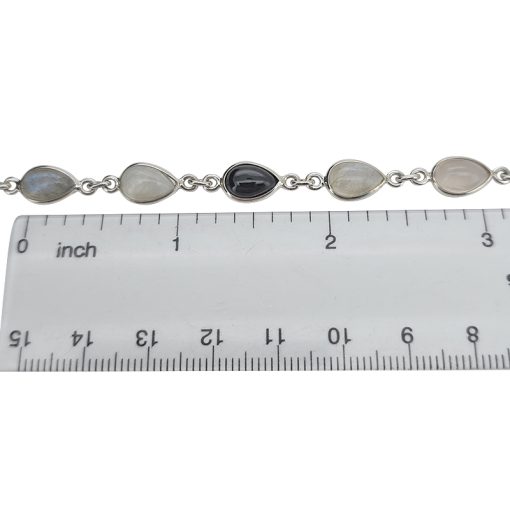Multi Gemstone Link Bracelet - Image 4