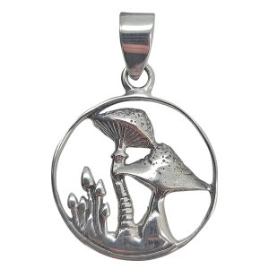 Sterling Silver Mushroom Pendant