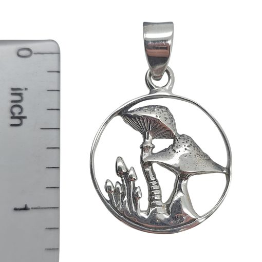 Sterling Silver Mushroom Pendant - Image 3