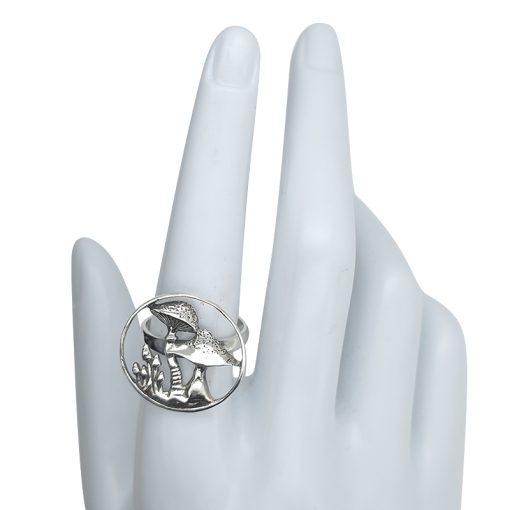Sterling Silver Mushrooms Ring - Image 3