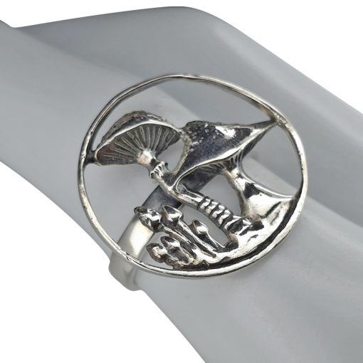 Sterling Silver Mushrooms Ring - Image 2