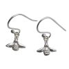 Sterling Silver Bee Dangle Earrings