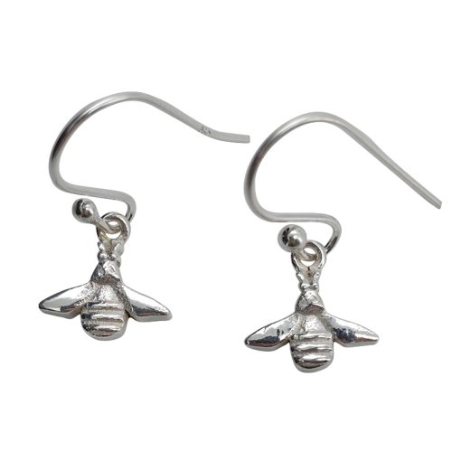 Sterling Silver Bee Dangle Earrings