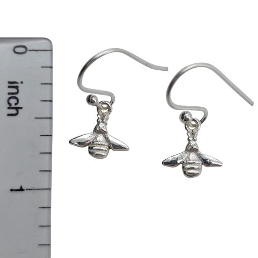 Sterling Silver Bee Dangle Earrings - Image 3
