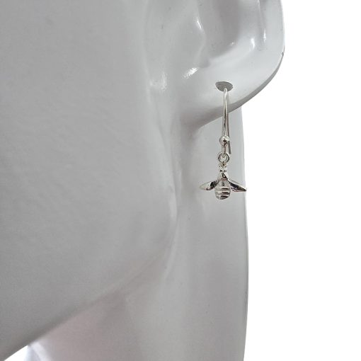 Sterling Silver Bee Dangle Earrings - Image 2