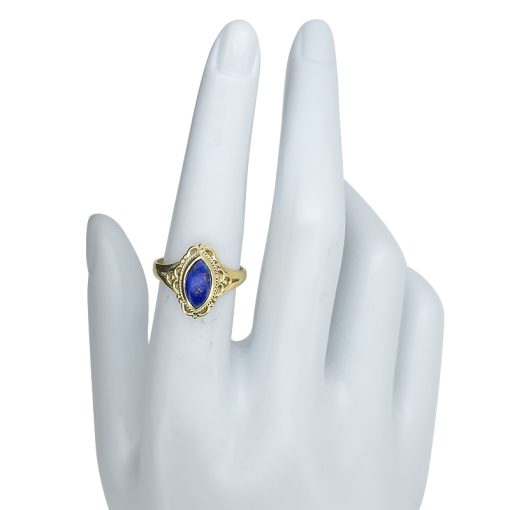 Lapis Gold Plated Silver Ring - Image 3
