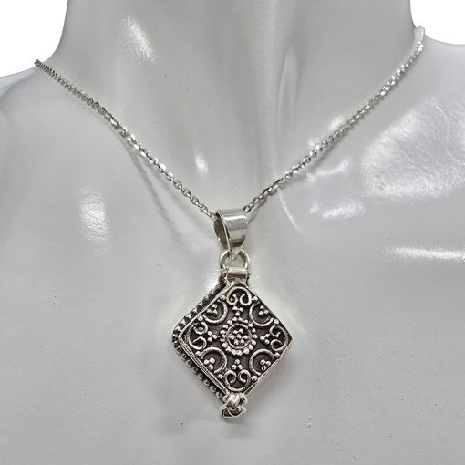 Sterling Silver Locket Pendant - Image 2