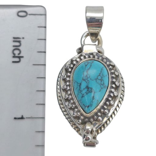 Howlite Stering Silver Locket Pendant - Image 4