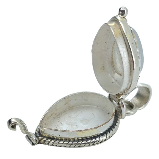 Moonstone Stering Silver Locket Pendant - Image 3
